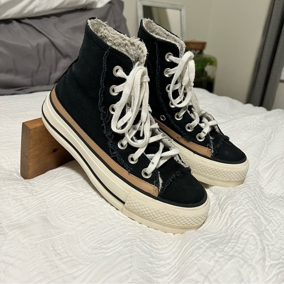 Converse Shoes - Converse CTAS Hi Lift Raw Edge Winter Women's Platform Sneakers